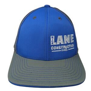 Rick Lane Construction Inc. Fitted Trucker Hat Multicolor 8 Mesh Back